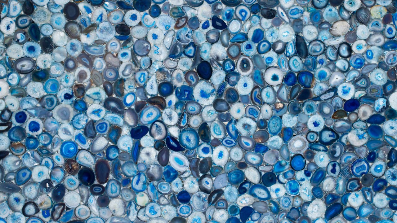 Caesarstone Quartz Blue Agate slab
