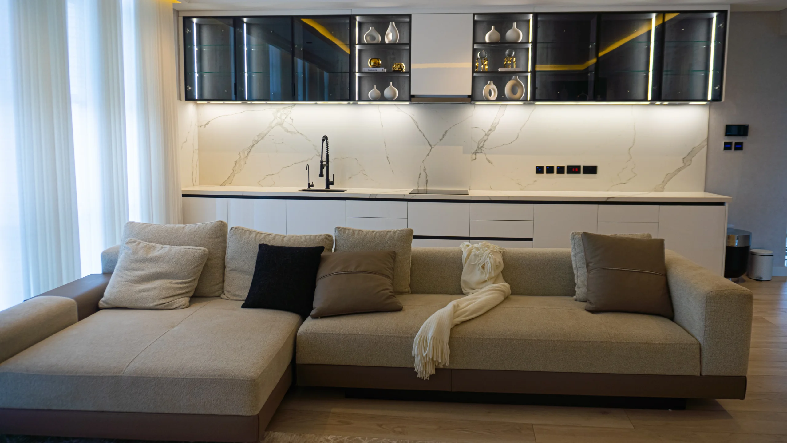 Custom Dekton Aura Kitchen, Luxury Marble-Look Finish, Kenya photo 2
