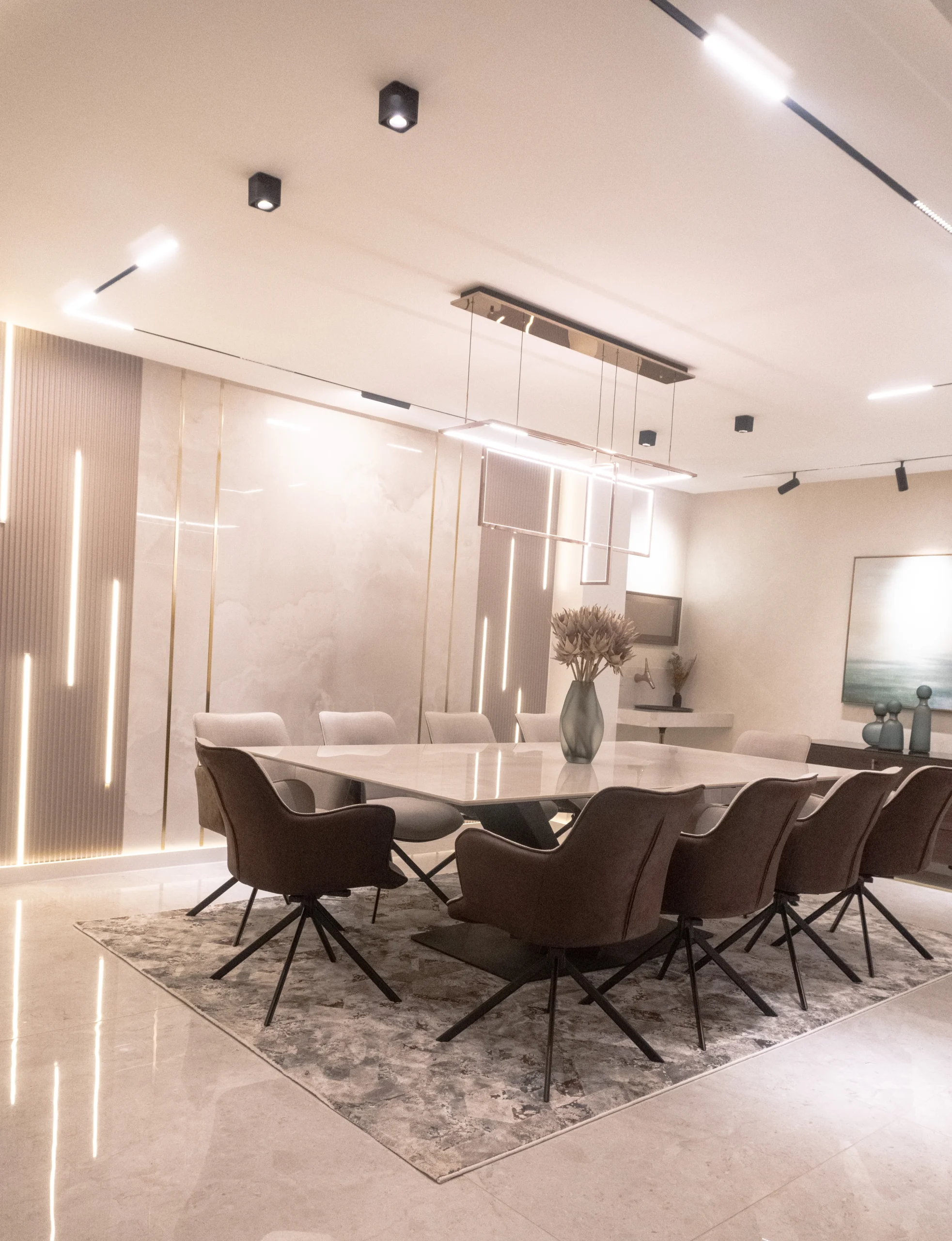 Custom Dekton Helena Wall Cladding & Dining Table, Kenya photo 4