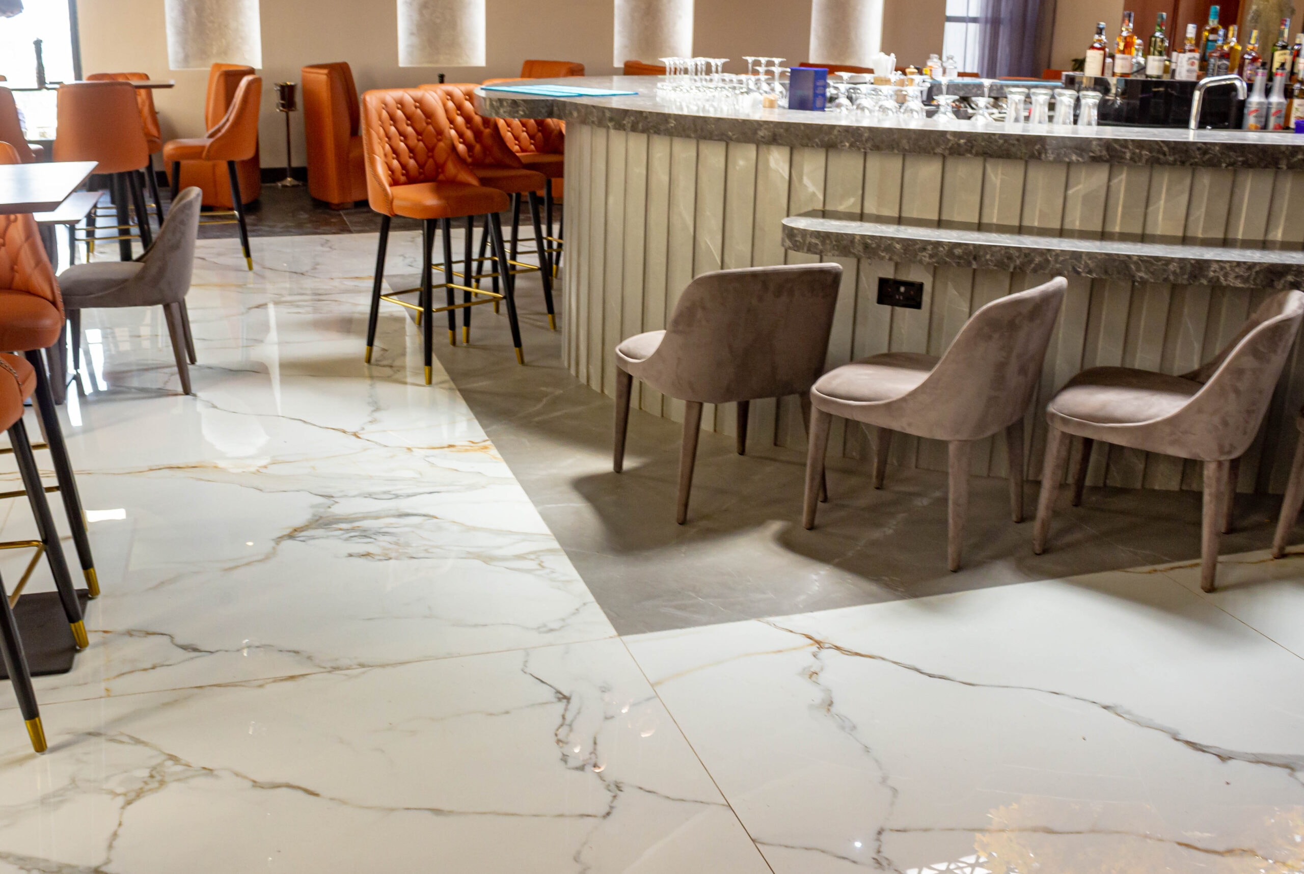 JABU Rooftop Bar, Thermoformed Caesarstone Coastal Grey, Somerset Westview, Nairobi photo 6