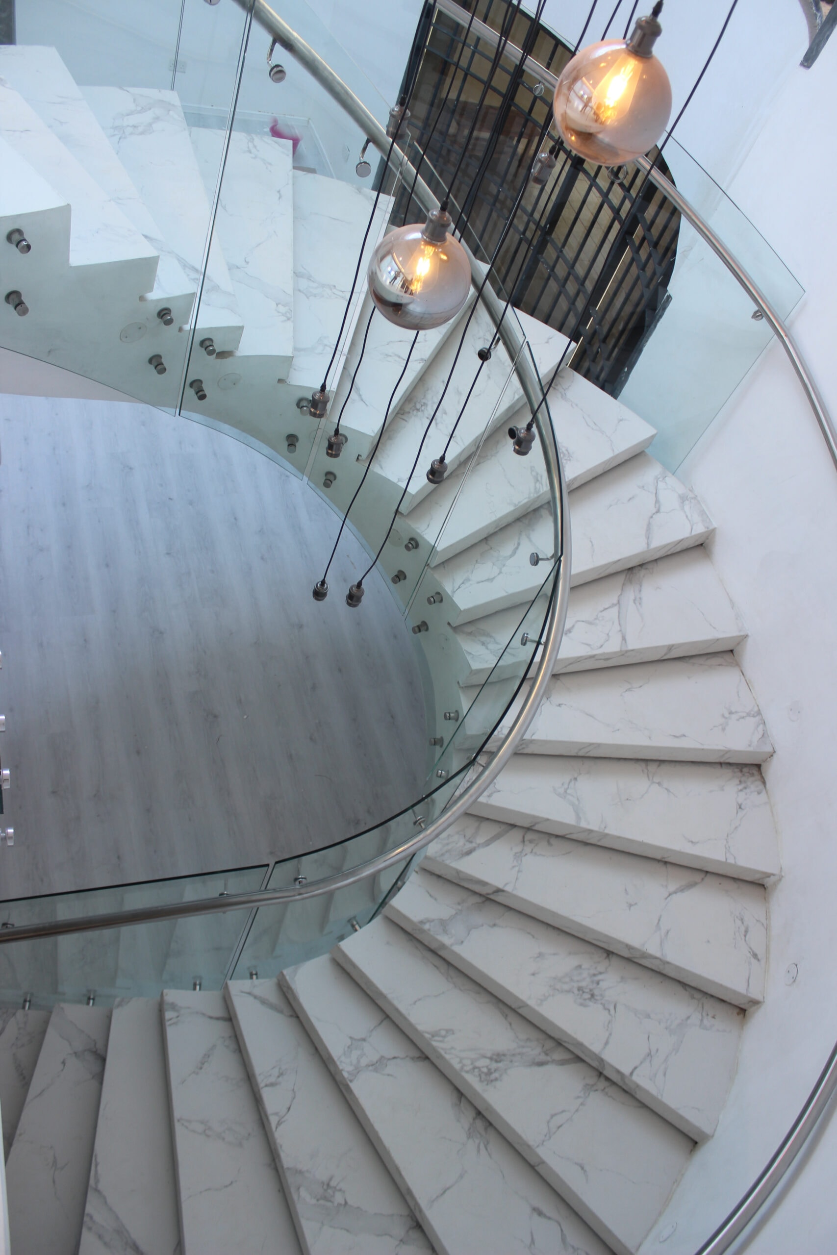 Custom Dekton Aura Spiral Staircase Fabrication, Thika photo 4