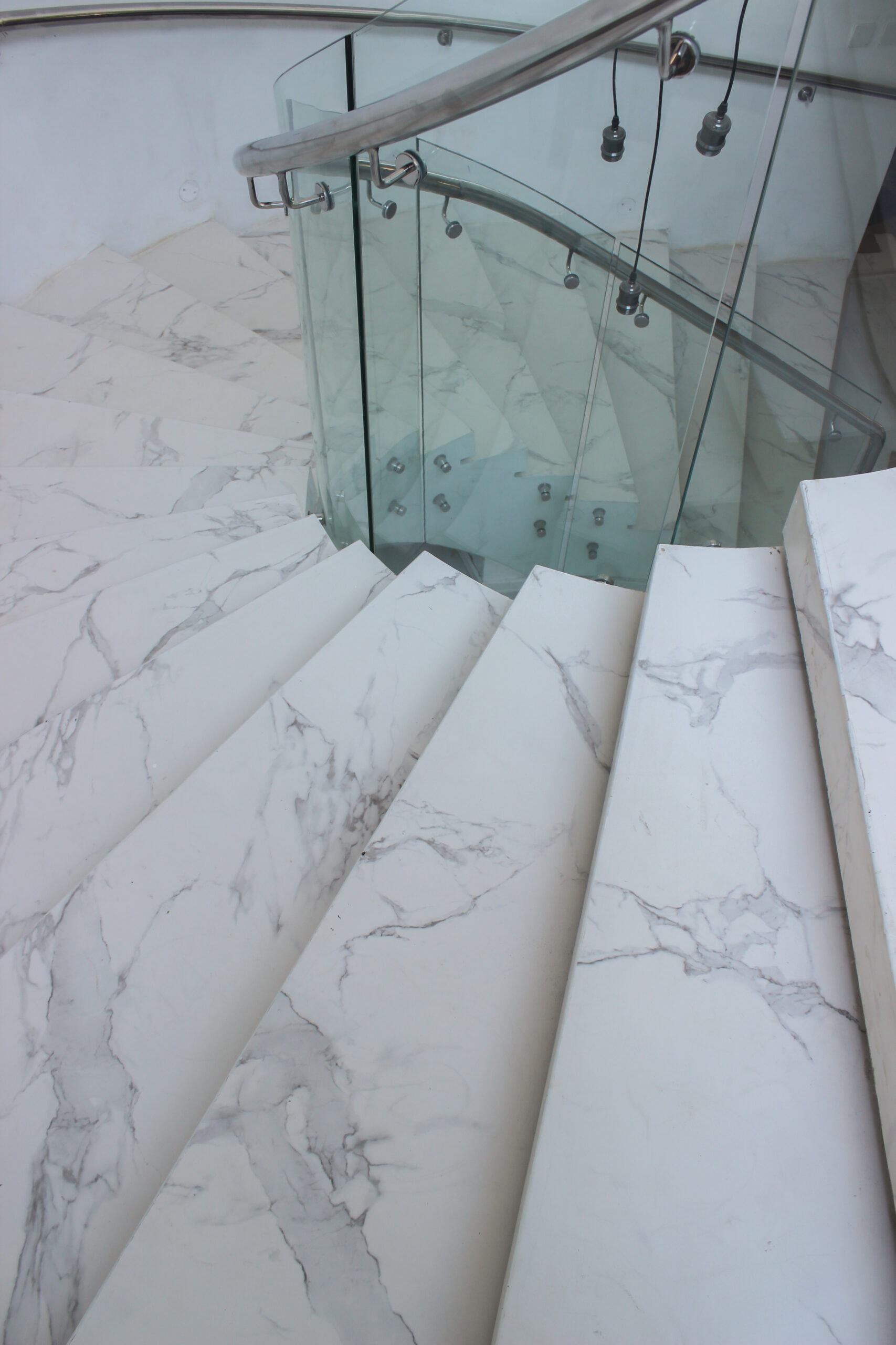 Custom Dekton Aura Spiral Staircase Fabrication, Thika photo 3