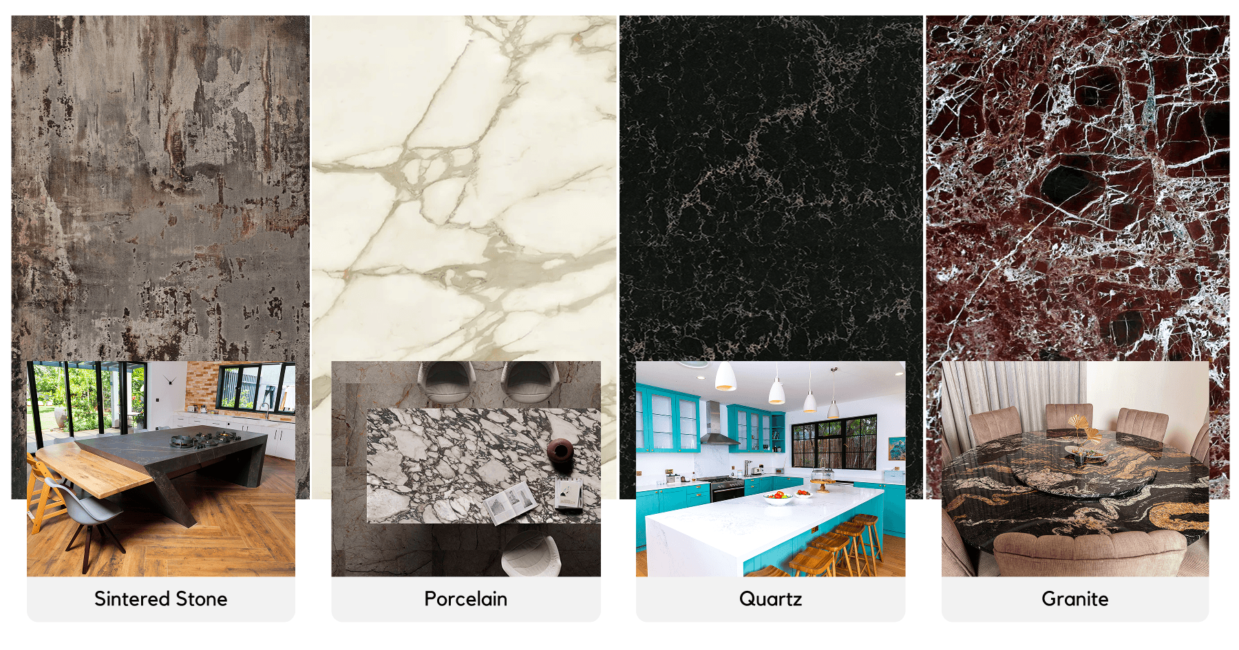 Sintered Stone vs Quartz vs Granite: Which Countertop Is Right for Your Kenyan Home?